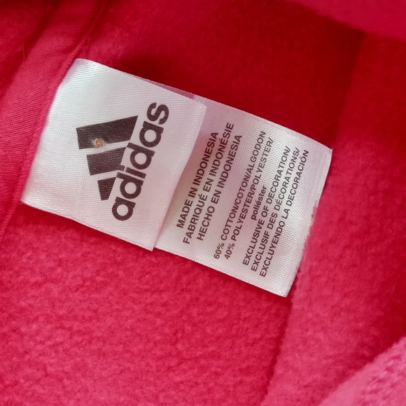 Adidas Pink Essential Hoodie - Picture 4 of 4